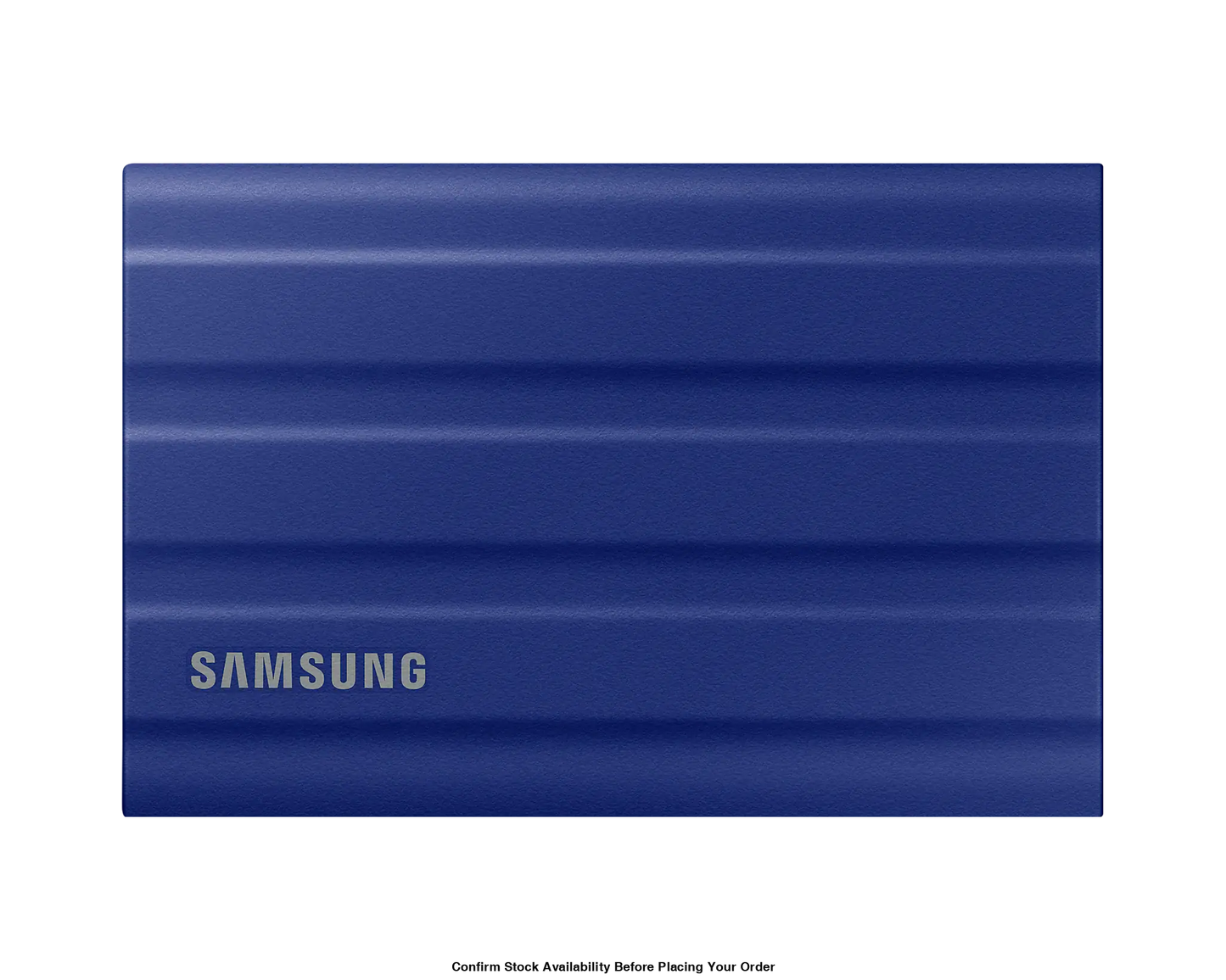 SAMSUNG T7 SHIELD PORTABLE SSD 1 TB, TRANSFER DPEED UP TO 1050 MB/S, USB 3.2 (GEN2, 10GBPS) BACKWARDS COMPATIBLE, AES 256-BIT HARDWARE ENCRYPTION COLOUR: BLUE 3 YEARS WARRANTY FEATURES: SUPER FAST EXTERNAL STORAGEUP TO 9.5 TIMES FASTER THAN EXTERNAL HDDS - Guards On Duty Shop