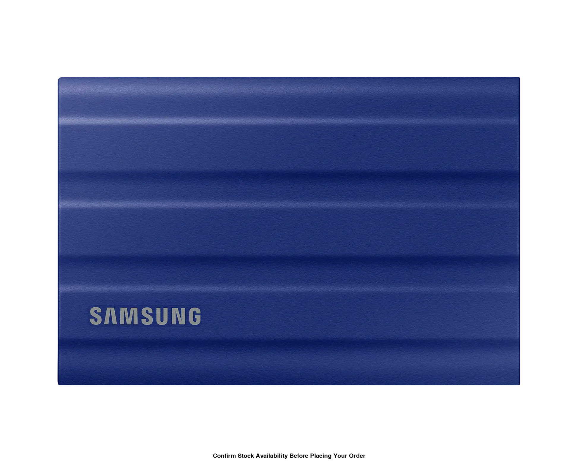 SAMSUNG T7 SHIELD PORTABLE SSD 1 TB, TRANSFER DPEED UP TO 1050 MB/S, USB 3.2 (GEN2, 10GBPS) BACKWARDS COMPATIBLE, AES 256-BIT HARDWARE ENCRYPTION COLOUR: BLUE 3 YEARS WARRANTY FEATURES: SUPER FAST EXTERNAL STORAGEUP TO 9.5 TIMES FASTER THAN EXTERNAL HDDS - Guards On Duty Shop