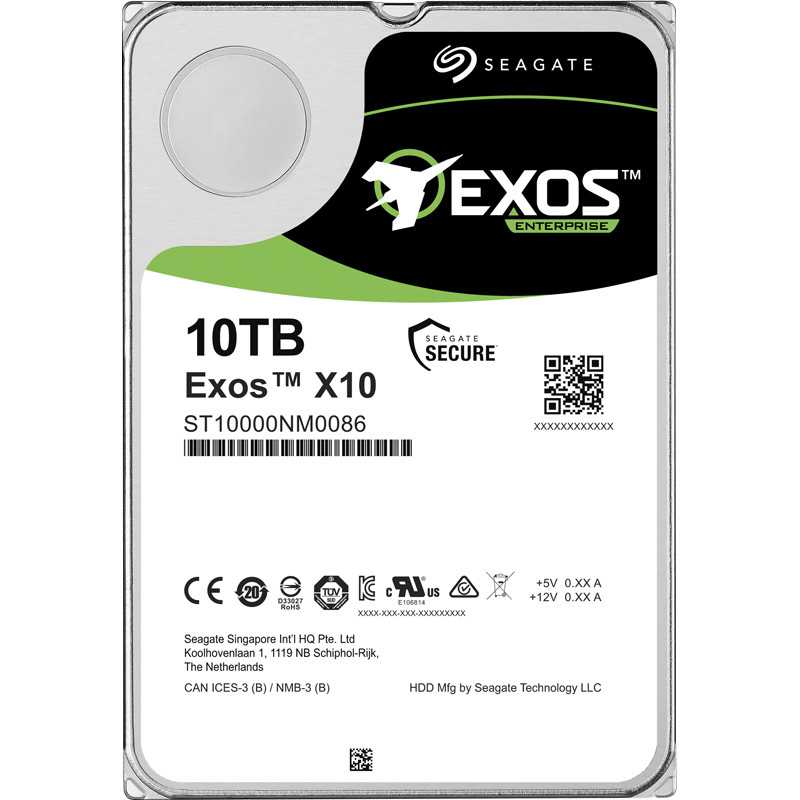 SEAGATE 10TB HDD EXOS Enterprise HDD Used with Hikvision CVR's 3.5" SA