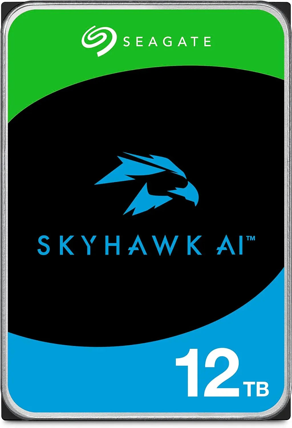 Seagate Skyhawk AI ST12000VE003 12TB 3.5'' HDD Surveillance Drives/ SATA 6GB/s Interface/ 256MB Cache/ RPM: 7200/ 512e/ 5 Year.