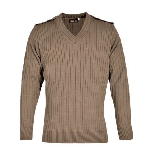 Long Sleeve Combat Jersey with Epaulettes & Elbow Patches - Black Navy Khaki Olive Green Size S-2XL