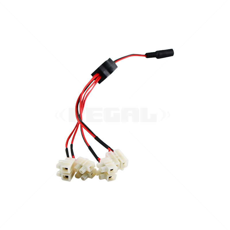 Securi-Prod DC Female Connector 4 Way Splitter with Connectors