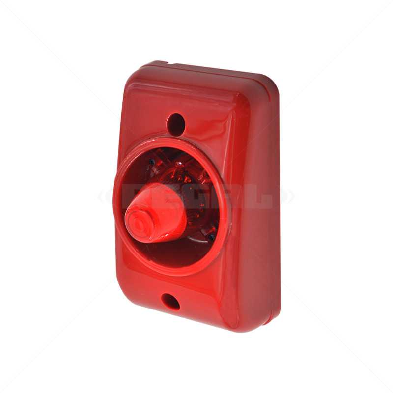 SP Siren & Strobe Red