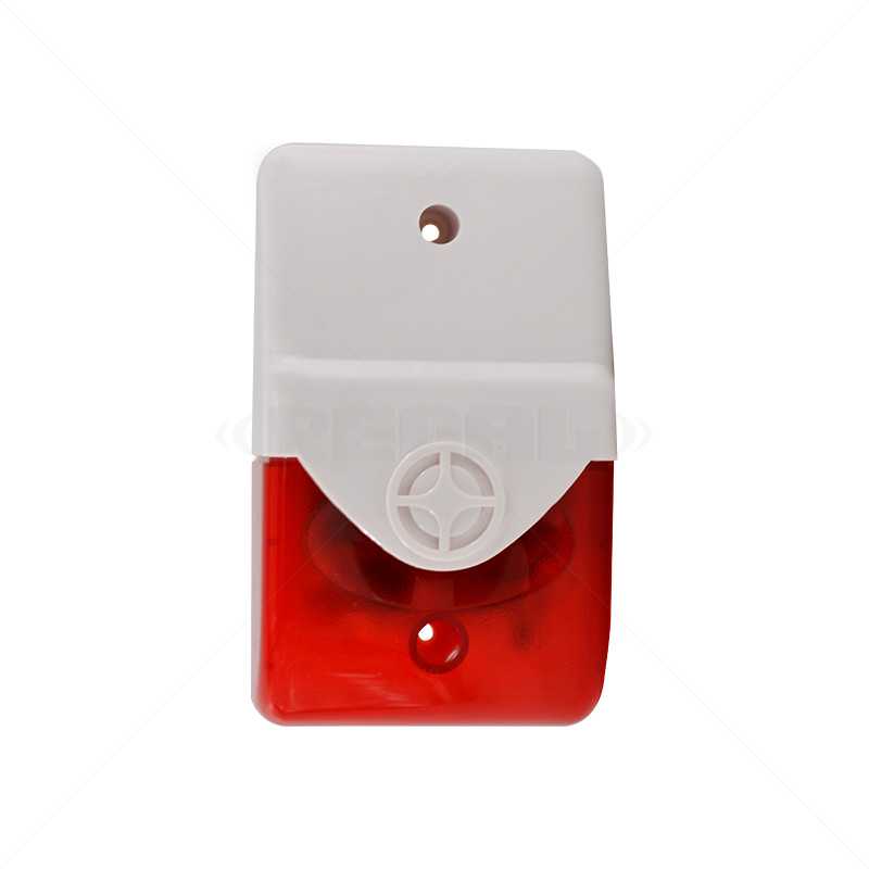 SP Alarm Siren & Strobe Red