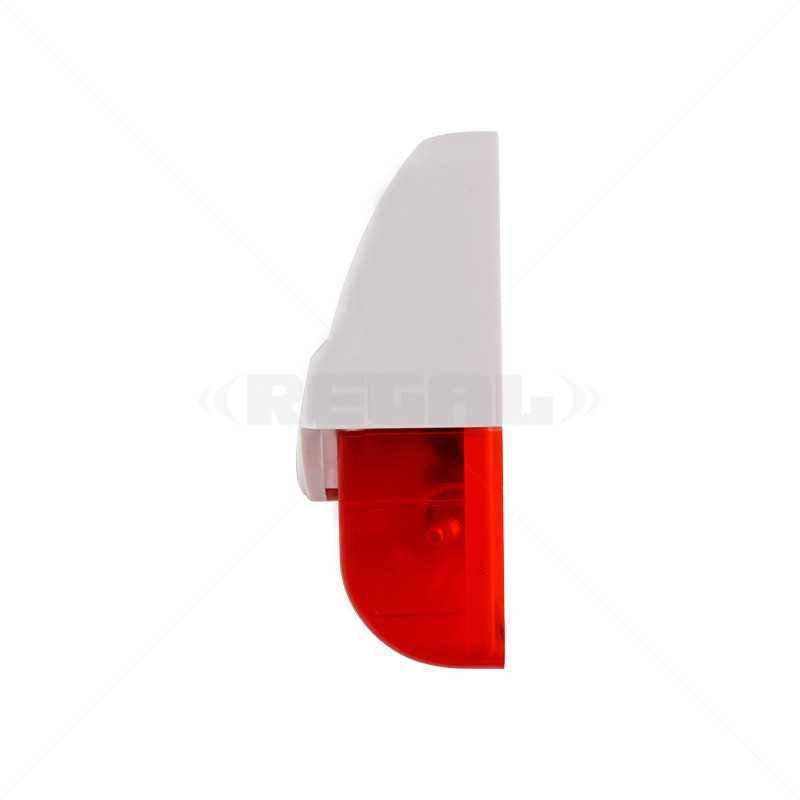 SP Alarm Siren & Strobe Red