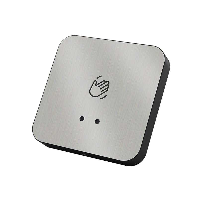 Securi-Prod Touchless Exit Button Surface Mount Silver 12/24VDC NO,NC