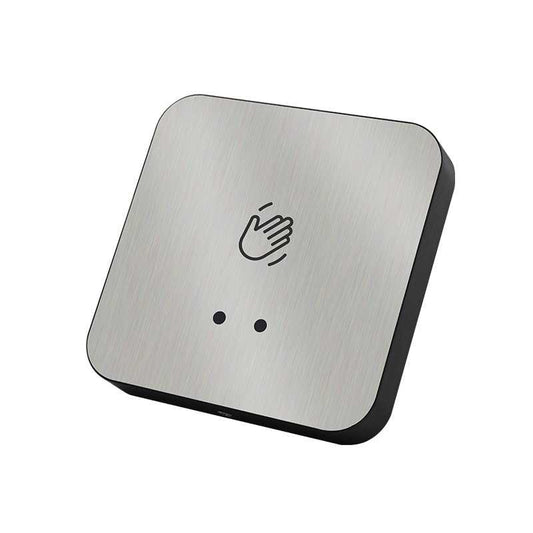 Securi-Prod Touchless Exit Button Surface Mount Silver 12/24VDC NO,NC