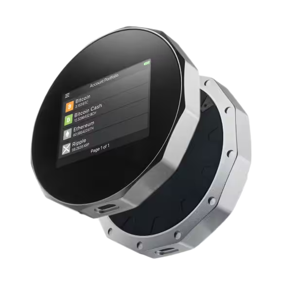 SecuX V20 front and back views, official SecuX image