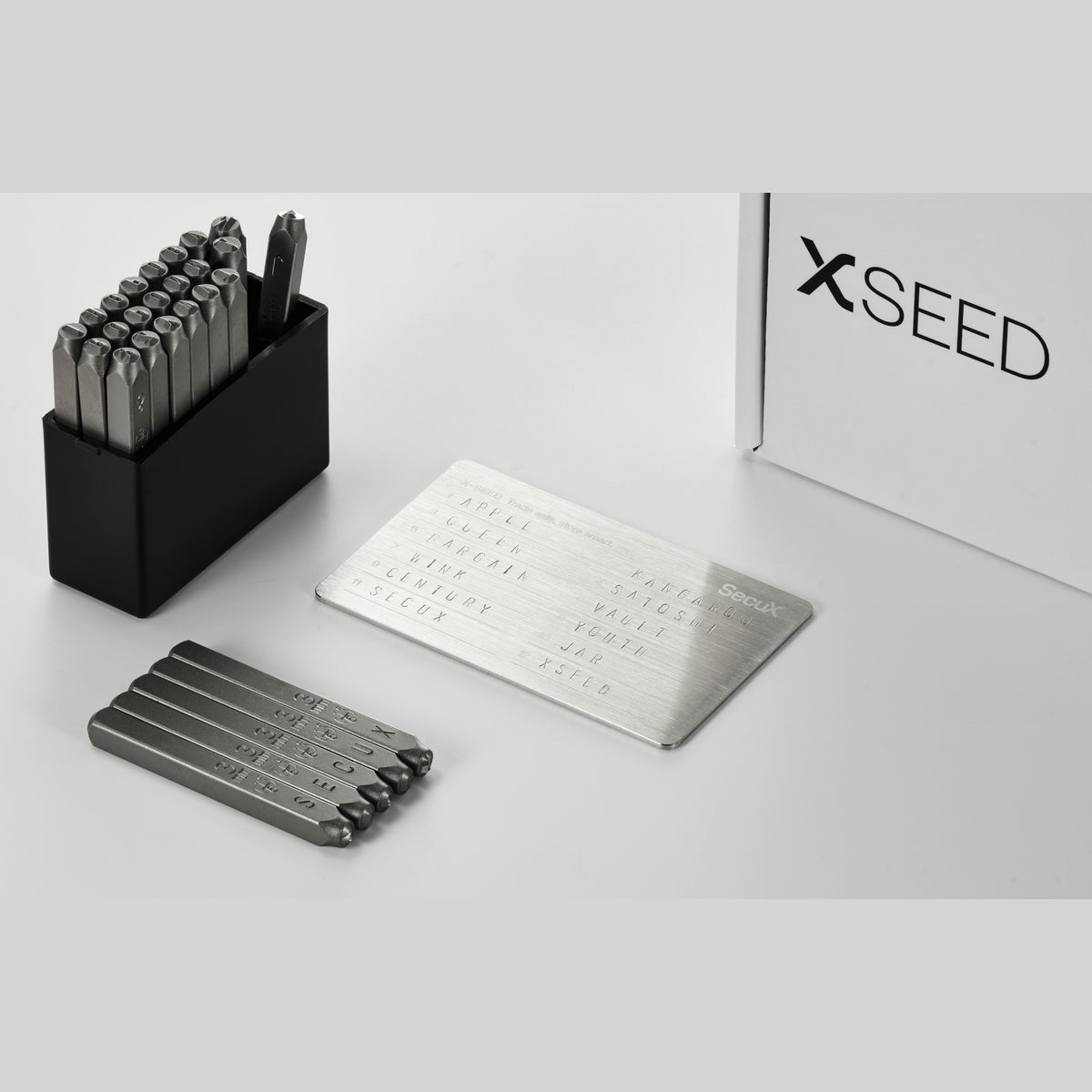 SecuX X-SEED Plus Seed Phrase Storage and Punch Set