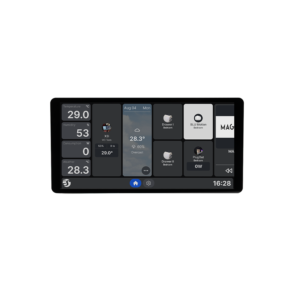 Shelly Wall Display X2i Smart 6.95” Color Touchscreen (Silver)