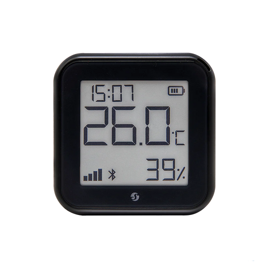 Shelly H&T Gen3 Wi-Fi Temperature & Humidity Sensor With An E-Paper Display (Matte Black)