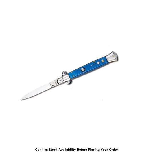Side Open Spring Flick Knife Blue - Guards On Duty Shop