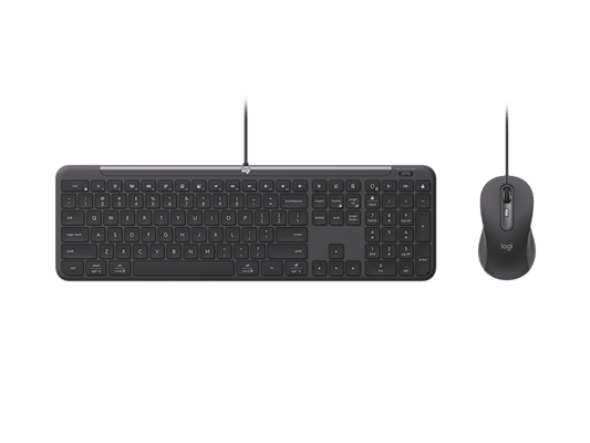 Logitech WIRED COMBO MK620 FOR BUSINESS - GRAPHITE - US INT'L - USB - - USB-C
