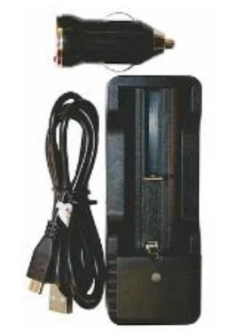 Supaled Recharge Kit (Battery Charger + USB Cable + 12V Adapter) with 18650 Lithium Battery