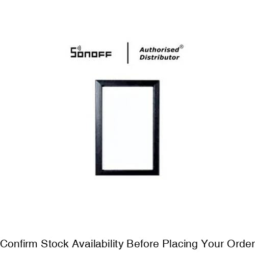 SONOFF LIGHT SWITCH FRAME BLK - Guards On Duty Shop