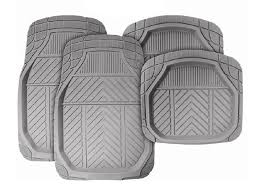 Stingray 4-Piece Deep Trough Car Mat Set Grey