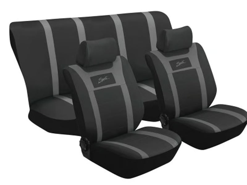 Stingray Sport 6-Piece Car Seat Cover Set Grey