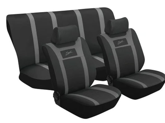 Stingray Sport 6-Piece Car Seat Cover Set Grey