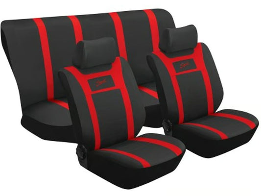 Stingray Sport 6-Piece Car Seat Cover Set Red