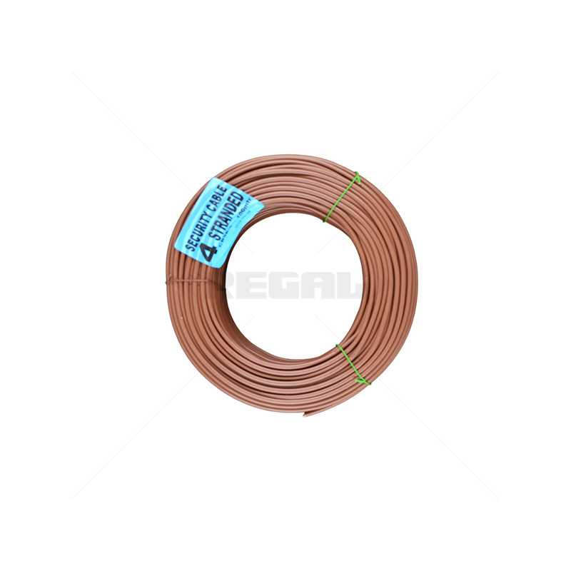 Stranded - 4 Core BC Brown per 100m