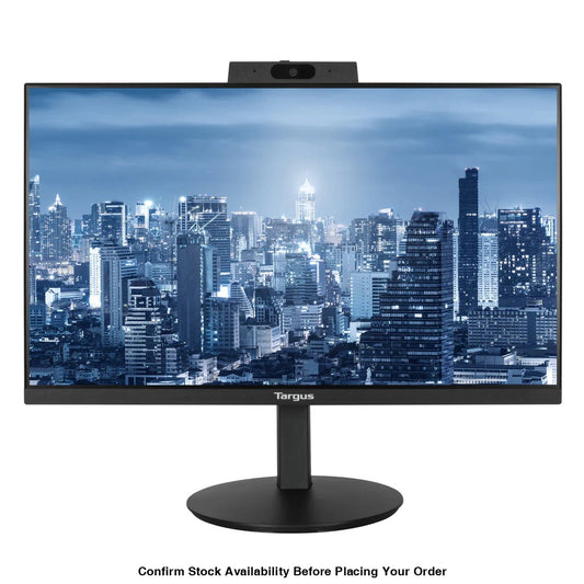 TARGUS 24-INCH HD 1920 X 1080 60HZ USB-C DOCKING MONITOR WITH 100W POWER DELIVERY, BUILT-IN MICROPHONES, 2MP WEBCAM, SPEAKERS; PORTS: 1X HDMI 1.4; 1X DP 1.2 (IN); 1DP 1.2 (OUT); 2X USB-A 3.2 1 PORTS; 1X AUDIO IN/OUT FOR MIC, SPEAKERS, OR HEADPHONES; 1X RJ - Guards On Duty Shop