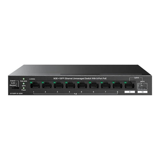 TENDA 9-Port Ethernet Switch With 8 PoE+