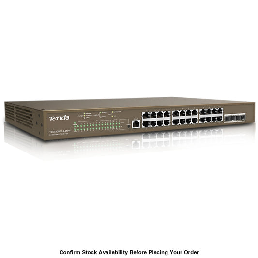 TENDA LAYER 3 RACKMOUNT/DESKTOP SWITCH 24 PORT G - Guards On Duty Shop