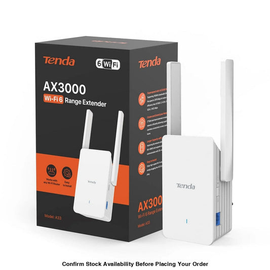 TENDA A33 RANGE EXTENDER WIFI 6 DUAL BAND