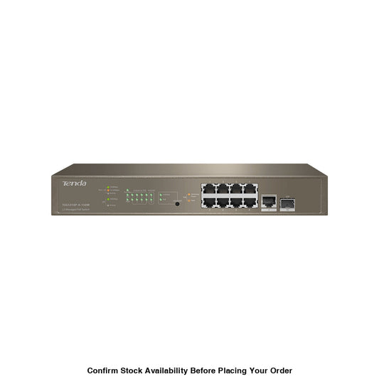 TENDA LAYER 3 MANAGED SWITCH, 8 PORT - Guards On Duty Shop