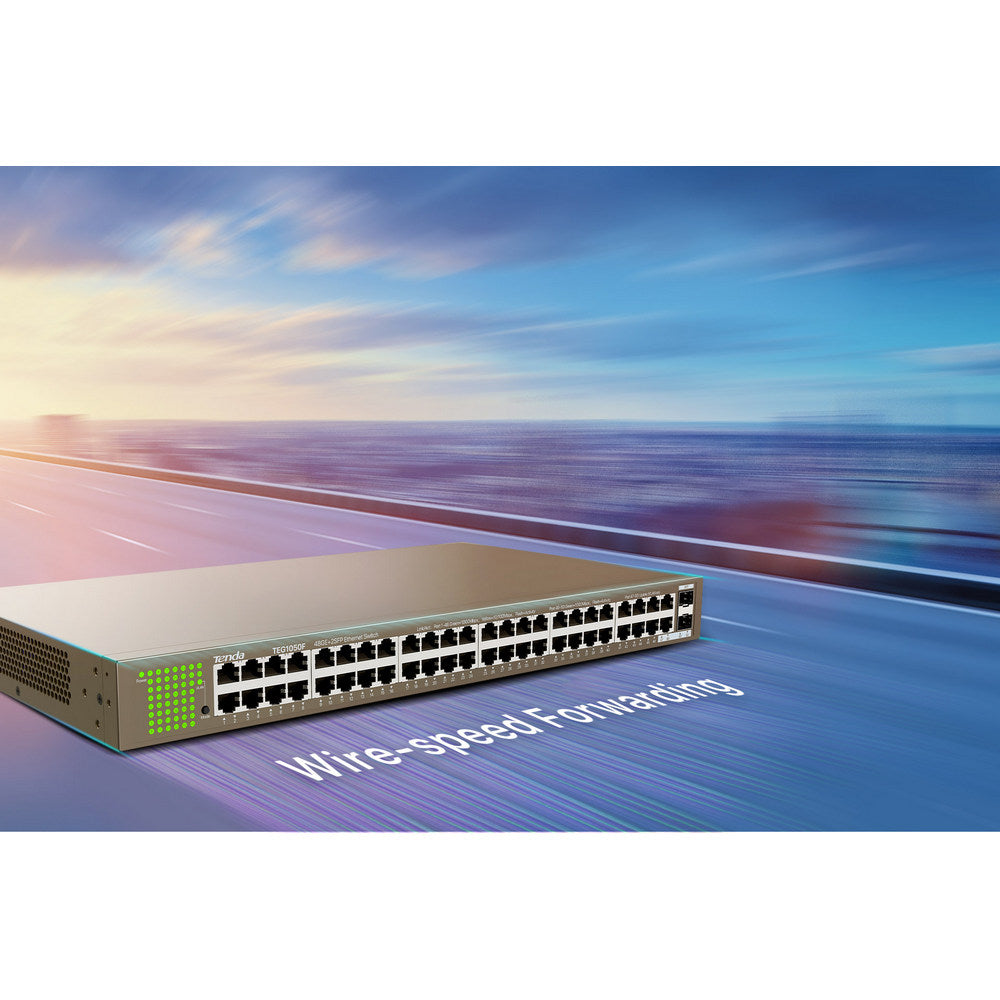 TENDA RACKMOUNT/DESKTOP SWITCH 48 PORT - Guards On Duty Shop