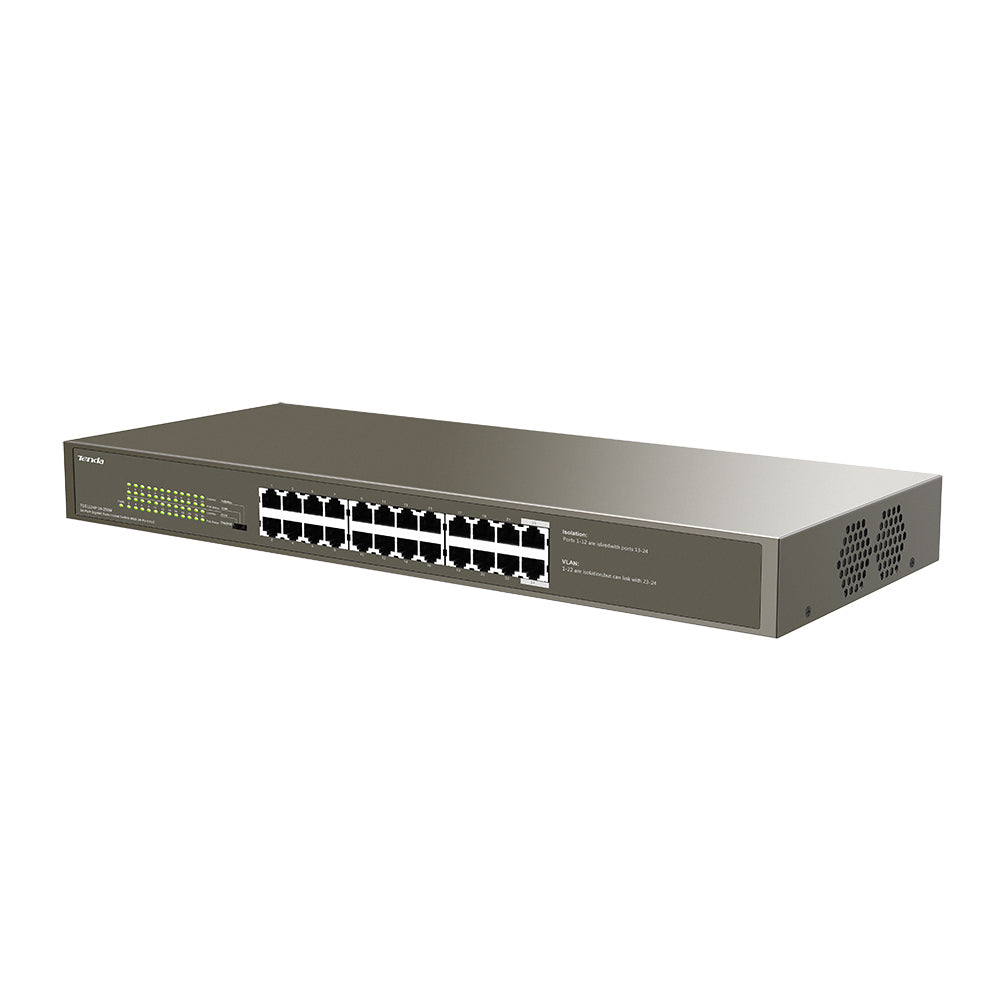 TENDA RACKMOUNT SWITCH GIGABIT 24 PORT POE - Guards On Duty Shop