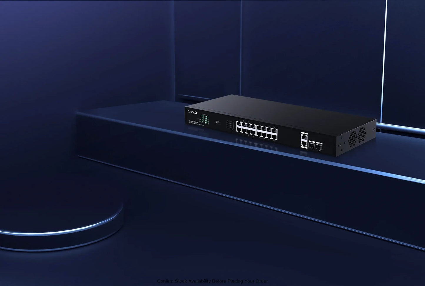 TENDA SWITCH ETHERNET 16-PORT POE 150W