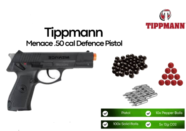 Tippmann Menace 50cal Paintball Pistol - Tippmann Menace 50cal Paintball Pistol