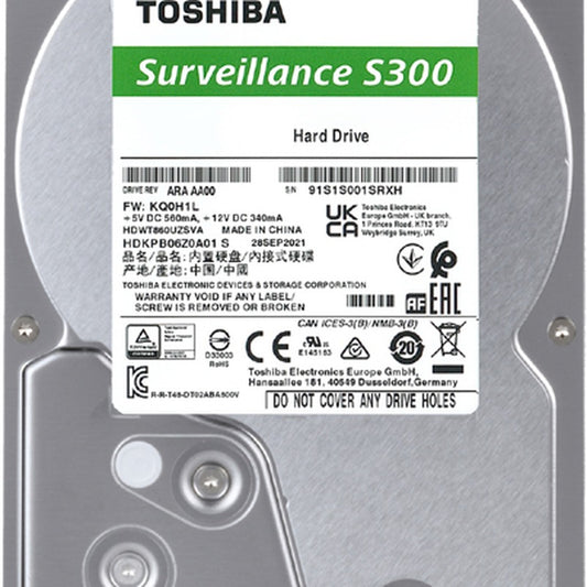 Toshiba - TOSHIBA 6 TB SURVEILANCE HARDRIVE