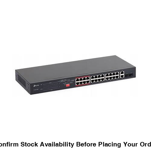 TP-LINK 24-PORT ADV FE POE+ 2P GBE UTP/SFP, 2P GBE - Guards On Duty Shop
