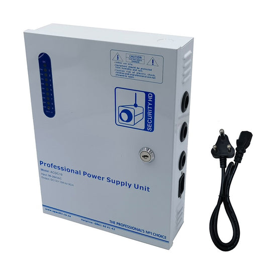 12V 10A 9 WAY BOX Power Supply Halfprice