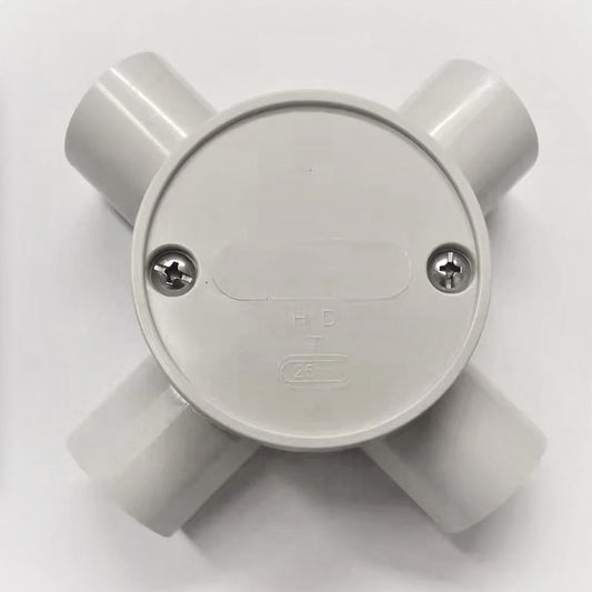 25MM 4 WAY PVC Round Side Entry