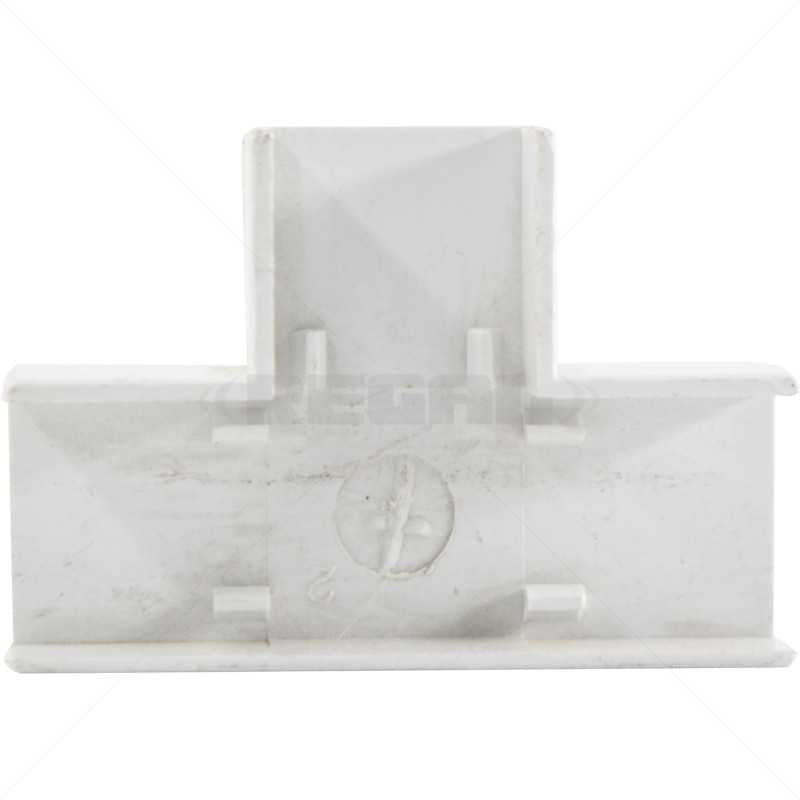 Trunking PVC - 16 x 25 Flat Tee - White