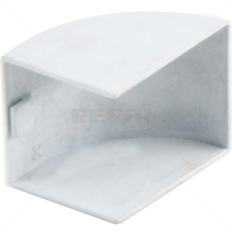 Trunking PVC - 40 x 40 Terminal End - White
