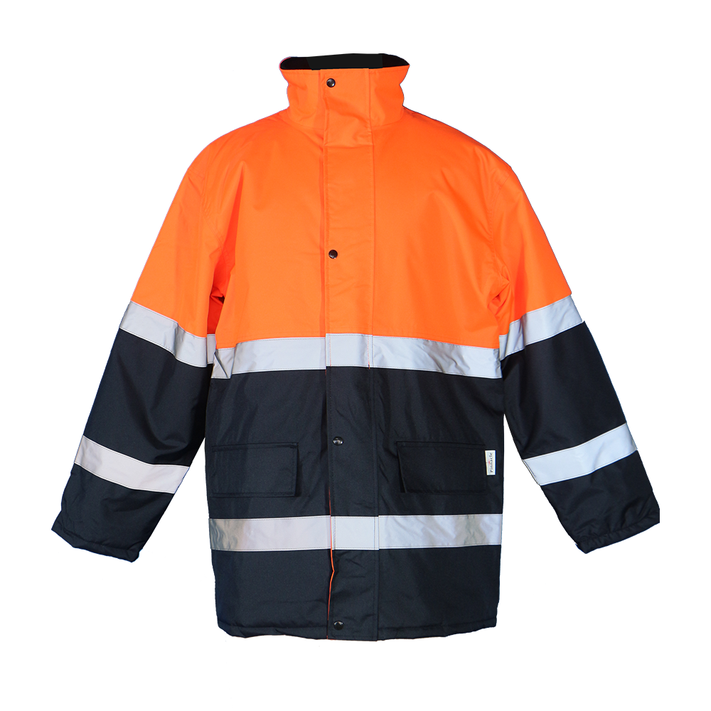 Pinnacle Two-Tone Freezer Jacket Orange/Navy (S – 4XL)