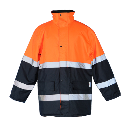 Pinnacle Two-Tone Freezer Jacket Orange/Navy (S – 4XL)