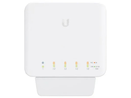 Ubiquiti UniFi Flex Switch 5 Port Gigabit 1PoE In 4PoE Out | USW-Flex Guards On Duty Security