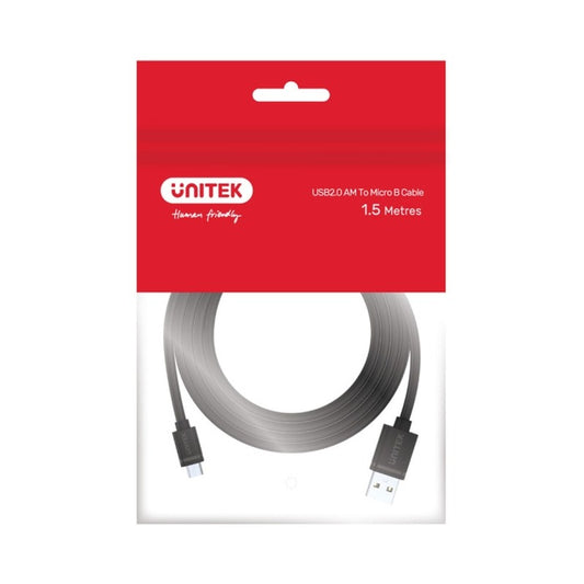 Unitek 1.8m Usb2.0 a Male to Micro(mcusb2.0-ambm-