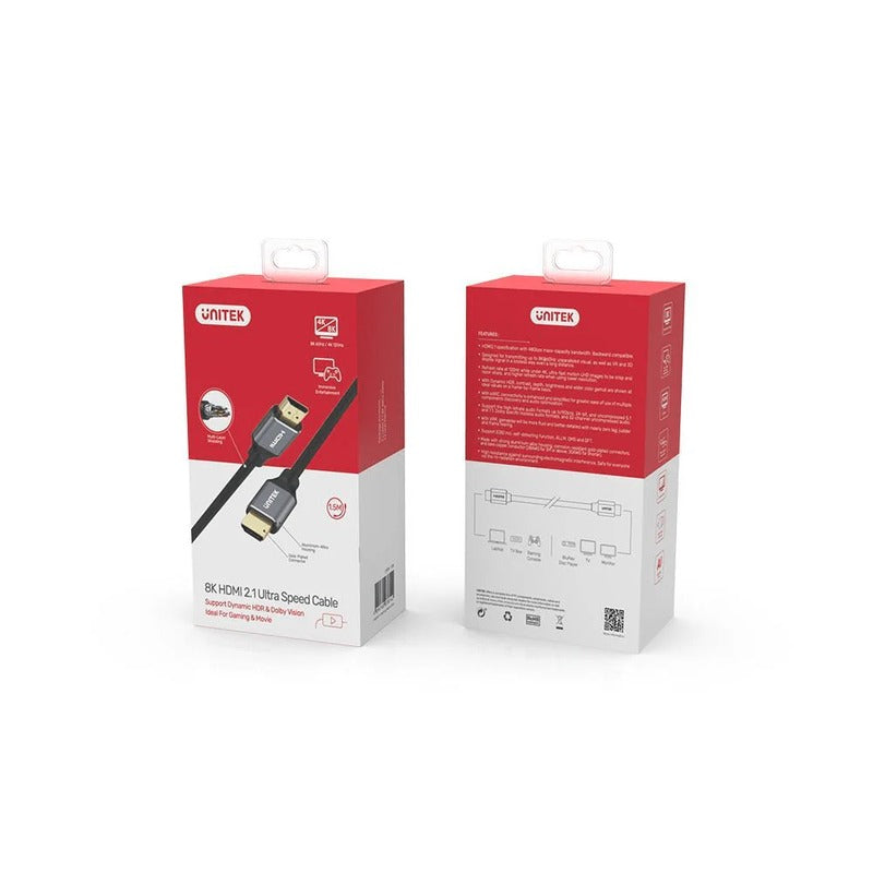 Unitek 3m Hdmi2.1 8k Male to Male Cable (c139w)