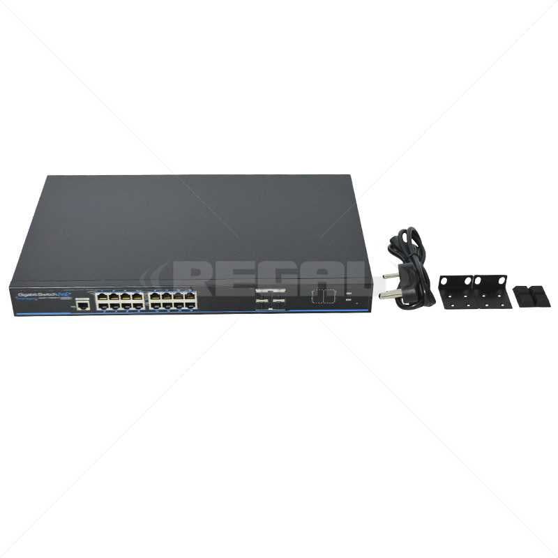 UTEPO 16 Port Gigabit PoE Managed + 4 SFP Switch