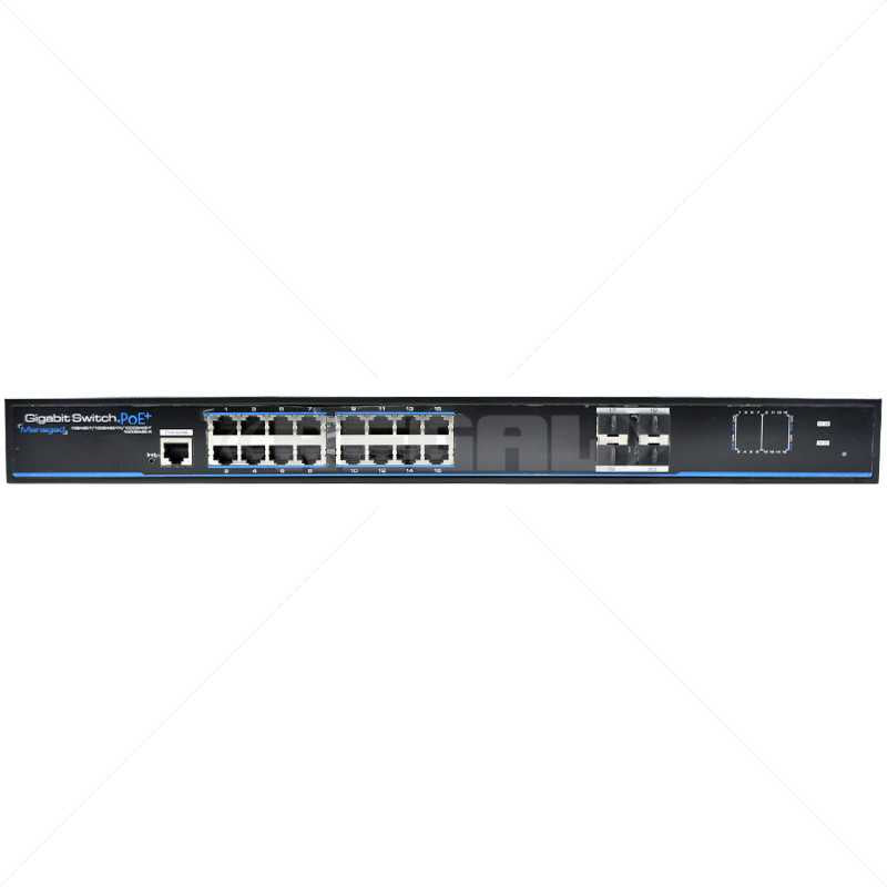UTEPO 16 Port Gigabit PoE Managed + 4 SFP Switch