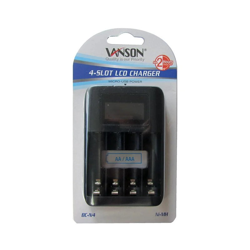 Vanson Ni-mh W/usb 4 Slot Charger