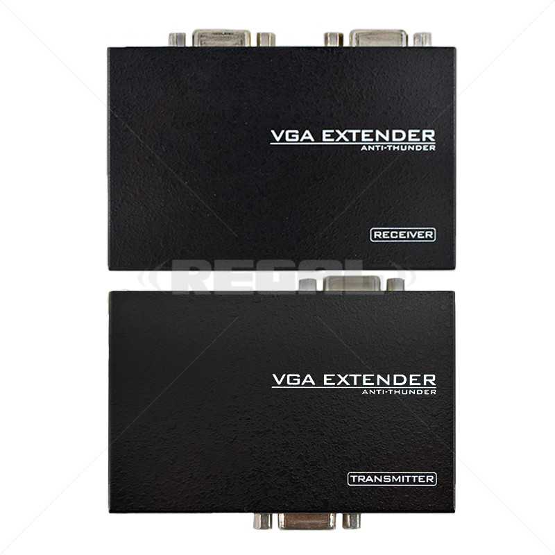 VGA Extender with Audio via CAT5e/6 Cable up to 100m