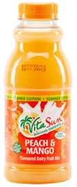 Vita Sun 10 X 500ml Dairy Blend Peach Mango Fruit Drink (Sold 10 X 500ML Per Case) Vita Sun DB Peach Mango Blended 500Ml
