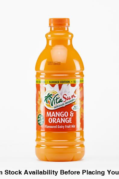 Vita Sun 9 X 1.5L Dairy Blend Mango Orange Fruit Drink (Sold 9 X 1.5L Per Case) Vita Sun DB Mango Orange Blended 1.5L